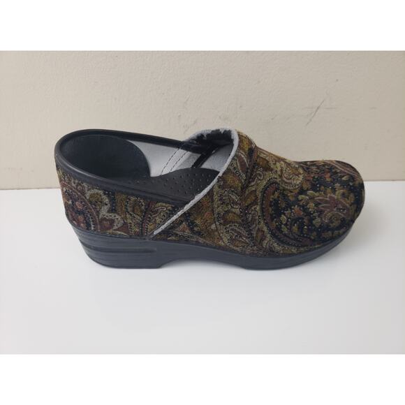 Dansko Vegan Womens Shoes Size 39 Paisley Pro Tapestry Velvet Clogs Nurse Work - Picture 3 of 10